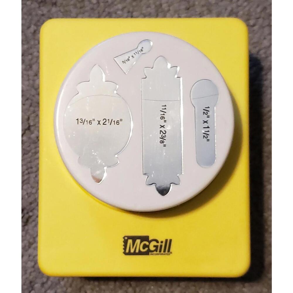 Rare McGill Keyhole Plates - 3" Punch for Scrapbooking Crafts